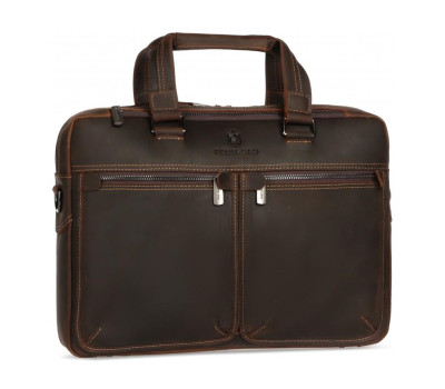 Стильна чоловіча шкіряна сумка матова Royal Bag RB001R