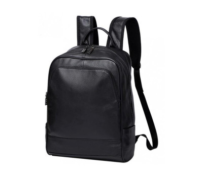Рюкзак чоловічий шкіряний чорний Tiding Bag A25F-11685A