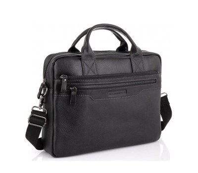 Сумка для ноутбука шкіряна чорна Allan Marco RR-4100A