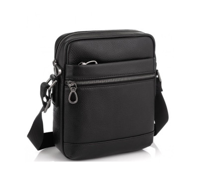 Чоловіча сумка через плече в зернистій шкірі Tiding Bag NM29-88078A