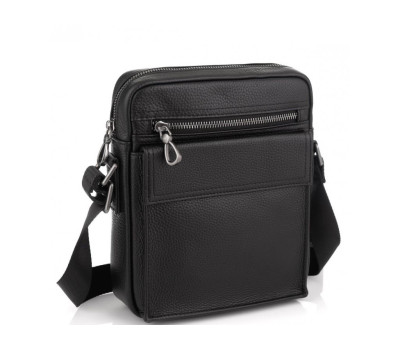 Чорна шкіряна сумка чоловіча Tiding Bag NM29-88079A