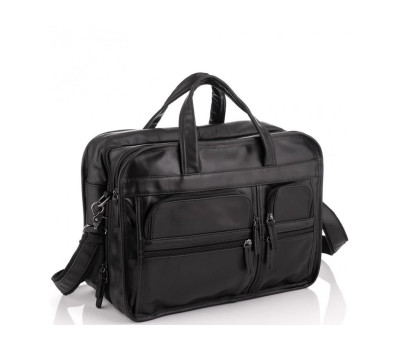 Большая деловая мужская кожаная сумка Jasper&Maine 7093A