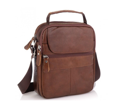 Коричнева чоловіча сумка-месенджер Tiding Bag NM20-6021C