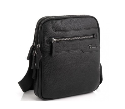 Чоловіча шкіряна сумка на три відділення Tavinchi TV-S004A