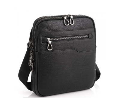 Мужская сумка на три отделения натуральная кожа Tiding Bag S-004A