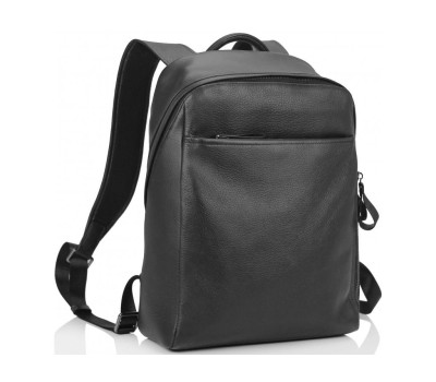 Рюкзак шкіряний чорний Tiding Bag B3-1663A-11NM