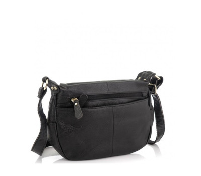 Жіноча шкіряна сумка чорна Riche NM20-W0326A