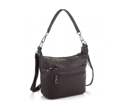 Шкіряна жіноча сумка коричнева Riche NM20-W9009DB