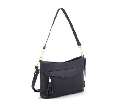 Шкіряна жіноча сумка синя Riche NM20-W832BL