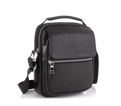 Мужская сумка через плечо кожаная Tiding Bag NM23-2302A