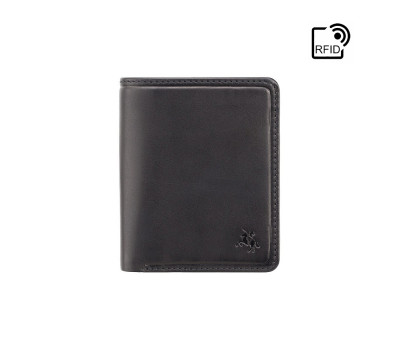 Гаманець чоловічий Visconti PLR70 Piana c RFID (Black-Steel Blue)