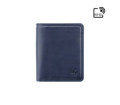 Гаманець чоловічий Visconti PLR70 Piana c RFID (Steel Blue-Orange)