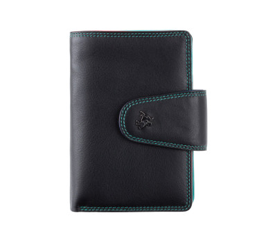Гаманець жіночий Visconti SP31 Poppy c RFID (Black Multi)