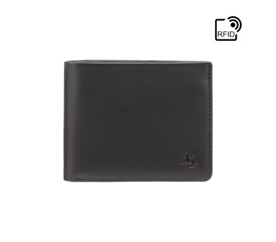 Гаманець чоловічий Visconti VSL33 TAP-N-GO c RFID (Black-Steel Blue)