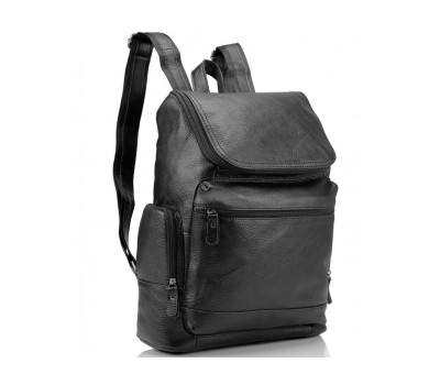 Чоловічий шкіряний рюкзак чорний Tiding Bag M35-1017A