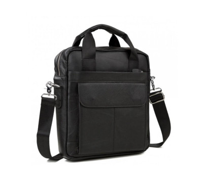Сумка чоловіча шкіяна вертикальна під А4 Tiding Bag M38-8861A