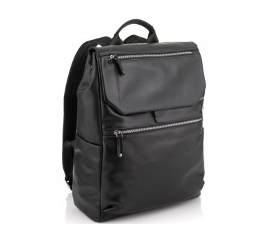 Чоловічий шкіряний рюкзак чорний Tiding Bag NM29-88066A
