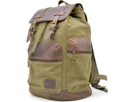 Міський рюкзак мікс з парусини і шкіри RH-0010-4lx від бренду TARWA