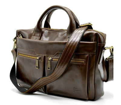 Кожаная мужская сумка для ноутбука GQ-7122-3md TARWA