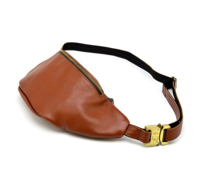 Стильна сумка на пояс бренду TARWA GB-3036-4lx в рудувато-коричневому кольорі
