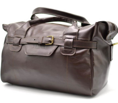 Дорожня шкіряна сумка GC-7079-3md бренду TARWA, коричневого кольору