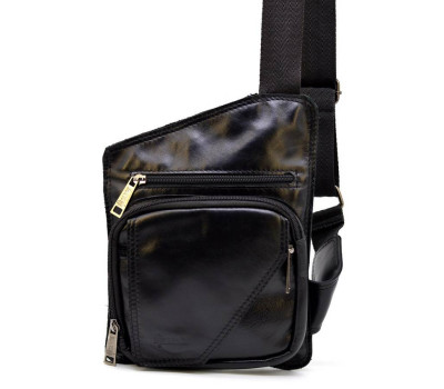 Шкіряна чоловіча сумка через плече невеликого розміру TARWA, GA-232-3md