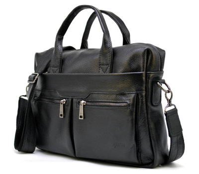 Сумка для документів і ноутбука чорна чоловіча, TARWA FA-7122-3md