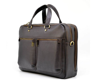 Мужская кожаная сумка для ноутбука и документов TARWA TC-4664-4lx