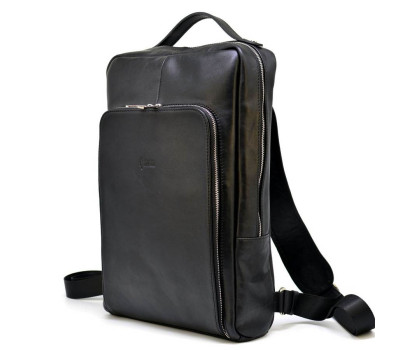 Шкіряний рюкзак для ноутбука 15 "дюймів TA-1240-4lx в чорному кольорі