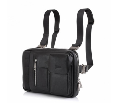 Сумка-трансформер крос боді з натуральної шкіри TARWA GibGob GA-0110-4lx