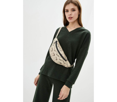 Ексклюзивна бананка сумка на пояс зі шкіри змії TARWA REP4-3035-3md