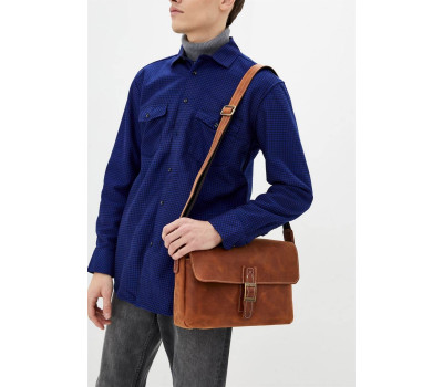 Сумка-месенджер зі шкіри крейзі хорс, наплічна сумка TARWA, RB-7084-3md