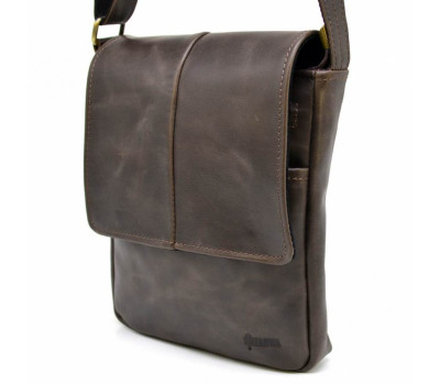 Чоловіча шкіряна сумка A5 через плече TC-1301-3md TARWA з клапаном