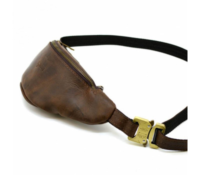 Руда напоясна маленька сумка з кінської шкіри TARWA RC-3034-3md