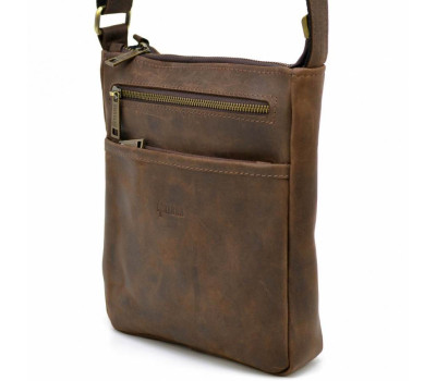 Чоловіча шкіряна сумка через плече RC-1300-3md TARWA коричнева