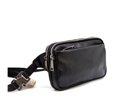 Мега-бананка поясна шкіряна сумка TARWA 0704