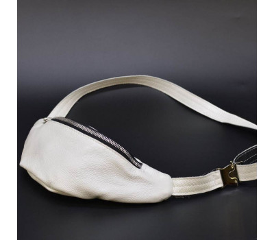 Жіноча біла маленька напоясна сумка з натуральної шкіри G1-3004-4lx TARWA