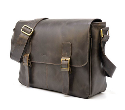 Шкіряна сумка через плече для ноутбука і документів TC-7022-3md TARWA