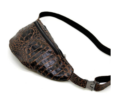 Шкіряна бананка унісекс під рептилію на два відділення TARWA RP2-3036-3md