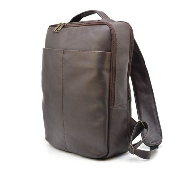 Шкіряний чоловічий рюкзак коричневий TARWA GC-7280-3md
