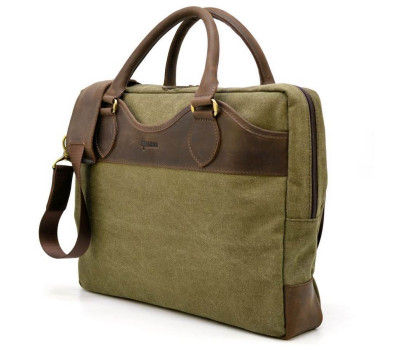 Мужская сумка микс канвас+натуральная кожа RH-8839-4lx TARWA