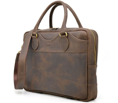 Ділова чоловіча сумка з натуральної шкіри Crazy Horse RC-8839-4lx TARWA