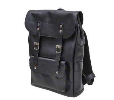 Шкіряний рюкзак чорний TARWA GA-9001-4lx