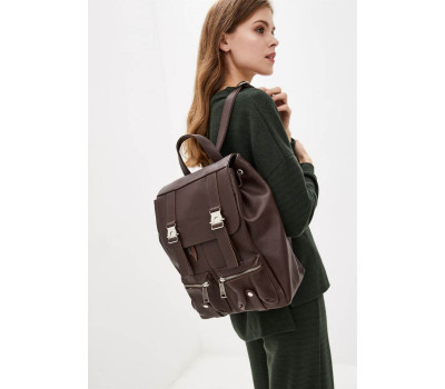 Шкіряний рюкзак зі шкіри флотар FC-3016-4lx TARWA темно-коричневий