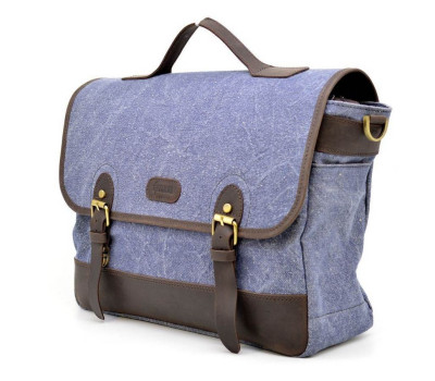 Портфель для чоловіків з тканини з шкіряними вставками RKj-7880-4lx TARWA