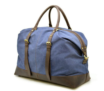 Сумка дорожня мікс тканини канвас і шкіри RK-8310-4lx TARWA