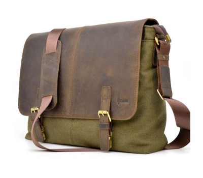 Сумка через плече, канвас плюс шкіра RH-8336-4lx TARWA