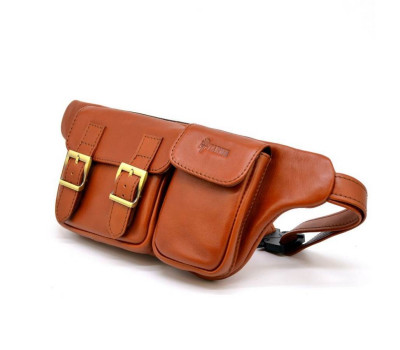 Рыжая кожаная напоясная сумка GB-3029-4lx TARWA