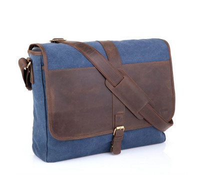 Чоловіча сумка через плече, мікс канвас і шкіри RK-8880-4lx бренд TARWA