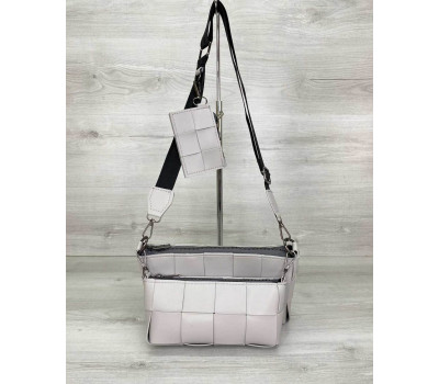 Жіноча сумка «Саллі» комплект 3 в 1 сіра WeLassie